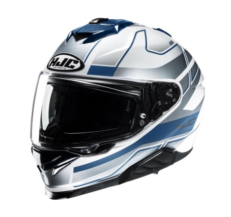 Casco Integrale Hjc I71 IORIX Bianco Grgio Blu