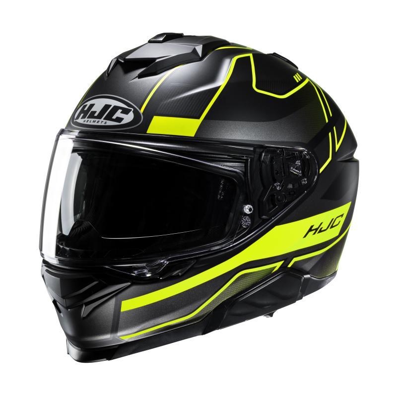Casco Integrale Hjc I71 IORIX Nero Giallo Opaco