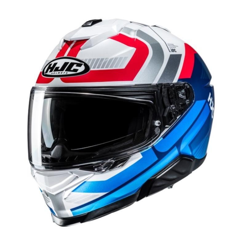 Casco Integrale Hjc I71 VIZ Bianco Rosso Blu