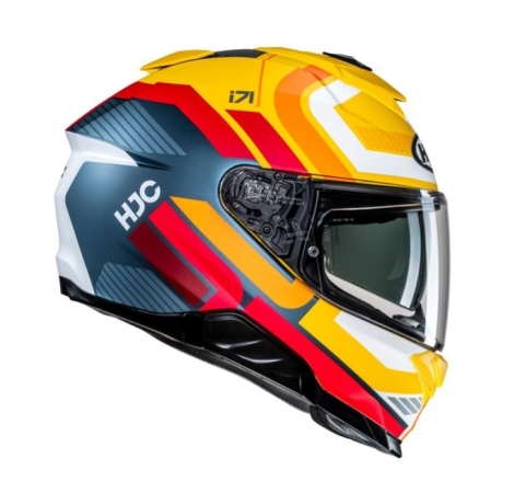 Casco Integrale Hjc I71 VIZ Giallo Rosso