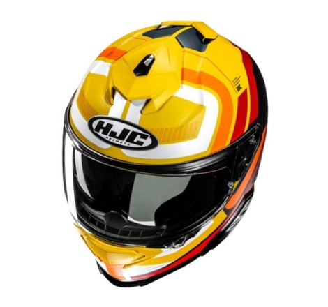 Casco Integrale Hjc I71 VIZ Giallo Rosso