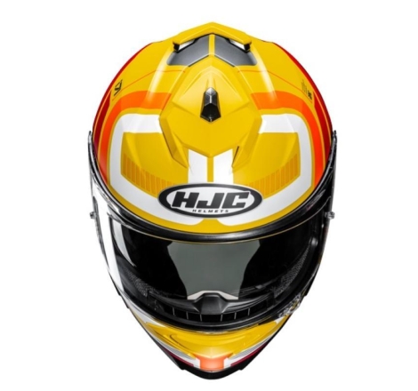 Casco Integrale Hjc I71 VIZ Giallo Rosso