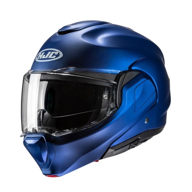 Casco Modulare Hjc F100 Semo Opaco Blu Metallico