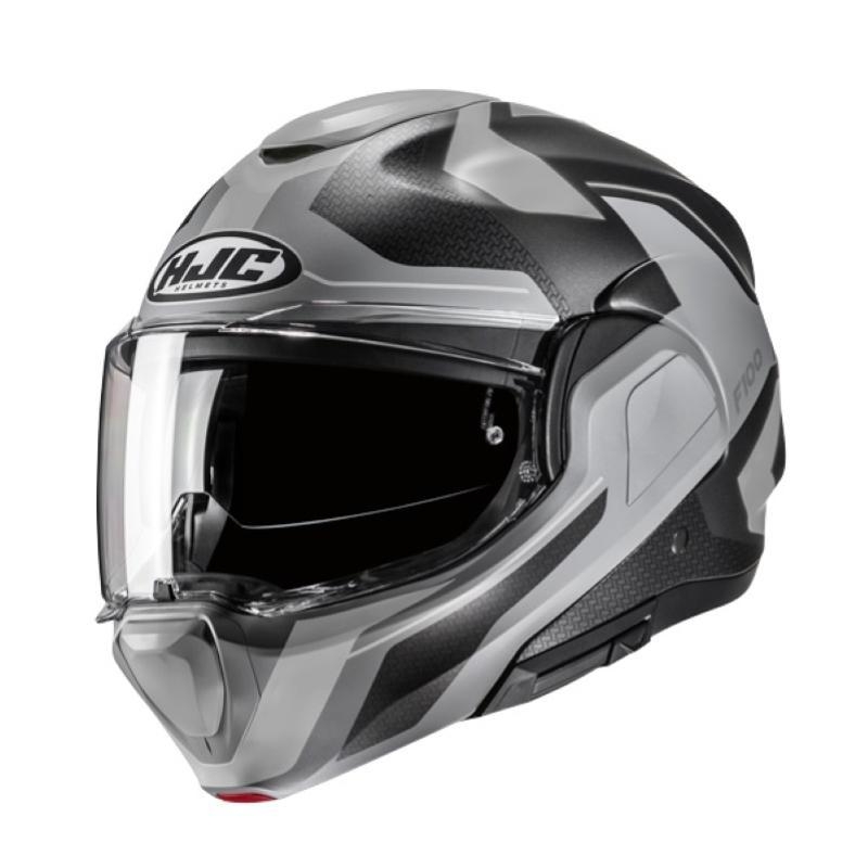 Casco Modulare Hjc F100 BIOS Nero Grigio Opaco