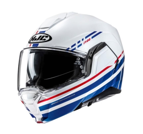 Casco Modulare Hjc I100 SYSMA Bianco Rosso Blu