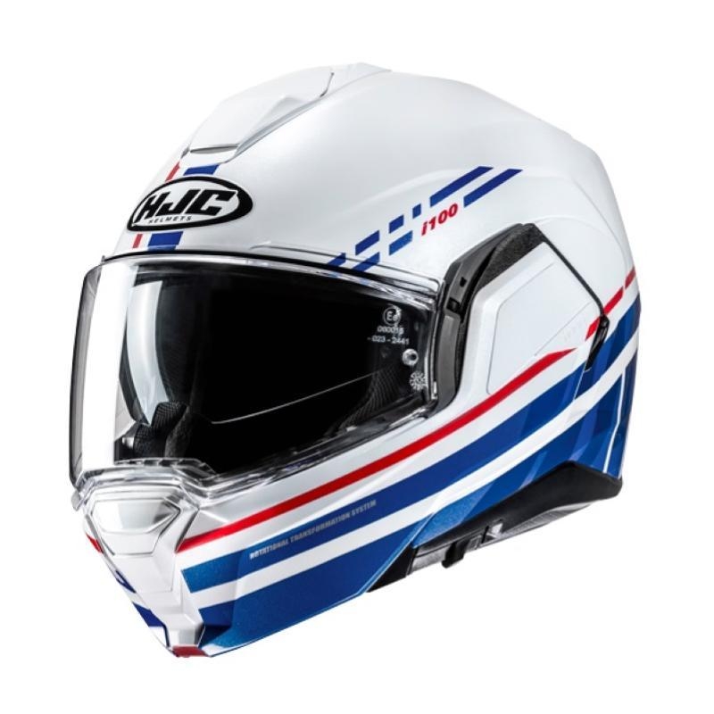 Casco Modulare Hjc I100 SYSMA Bianco Rosso Blu