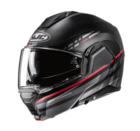 Casco Modulare Hjc I100 SYSMA Nero Rosso