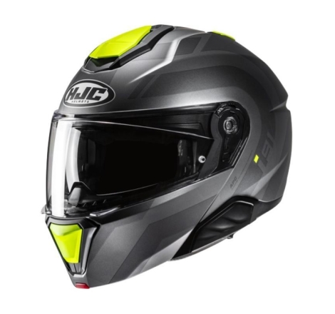 Casco Modulare Hjc I91 ARVEN Grigio Giallo Opaco