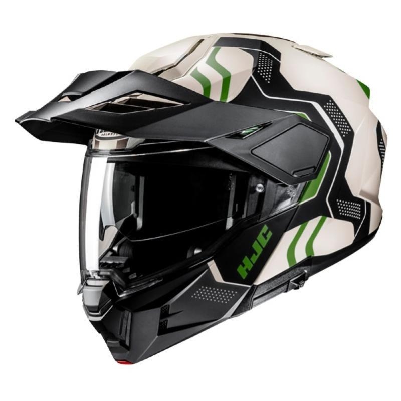 Casco Modulare Hjc I80 VELLY Bianco Verde Opaco