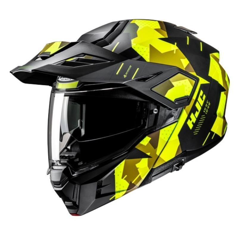 Casco Modulare Hjc I80 ROKI Nero Giallo Opaco