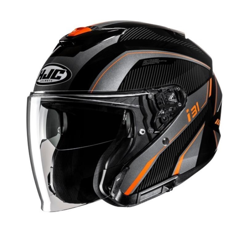 Casco Jet Hjc I31 RENO Nero Grigio Arancio