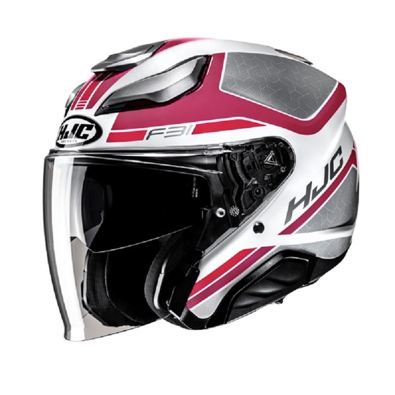 Casco Jet Hjc F31 CERON Bianco Rosa