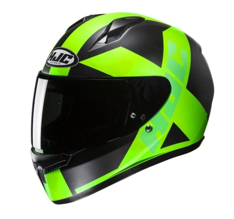 Casco Integrale Hjc C10 TEZ Nero Verde Opaco