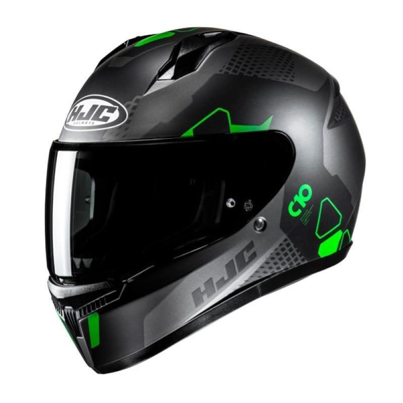 Casco Integrale Hjc C10 ASPA Nero Verde Opaco