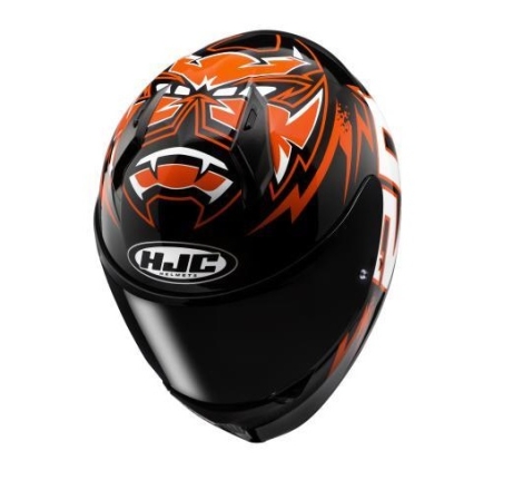 Casco Integrale Hjc C10 DIABLO MASK Nero Rosso