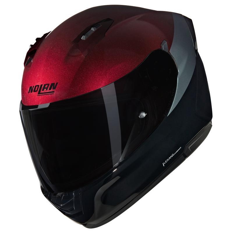 Casco Integrale Nolan N60-6 VERNICIATURA SPECIALE Neo Rosso Viserale Grigio
