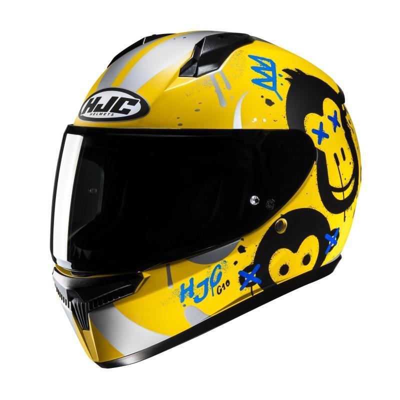 Casco Integrale Hjc C10 GETI Giallo Nero Opaco