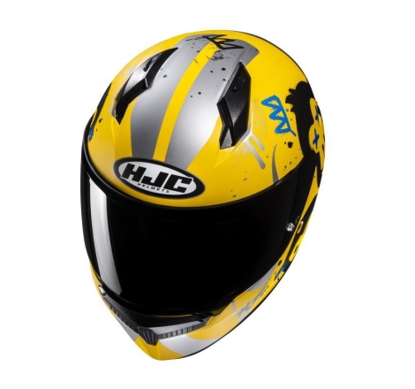 Casco Integrale Hjc C10 GETI Giallo Nero Opaco