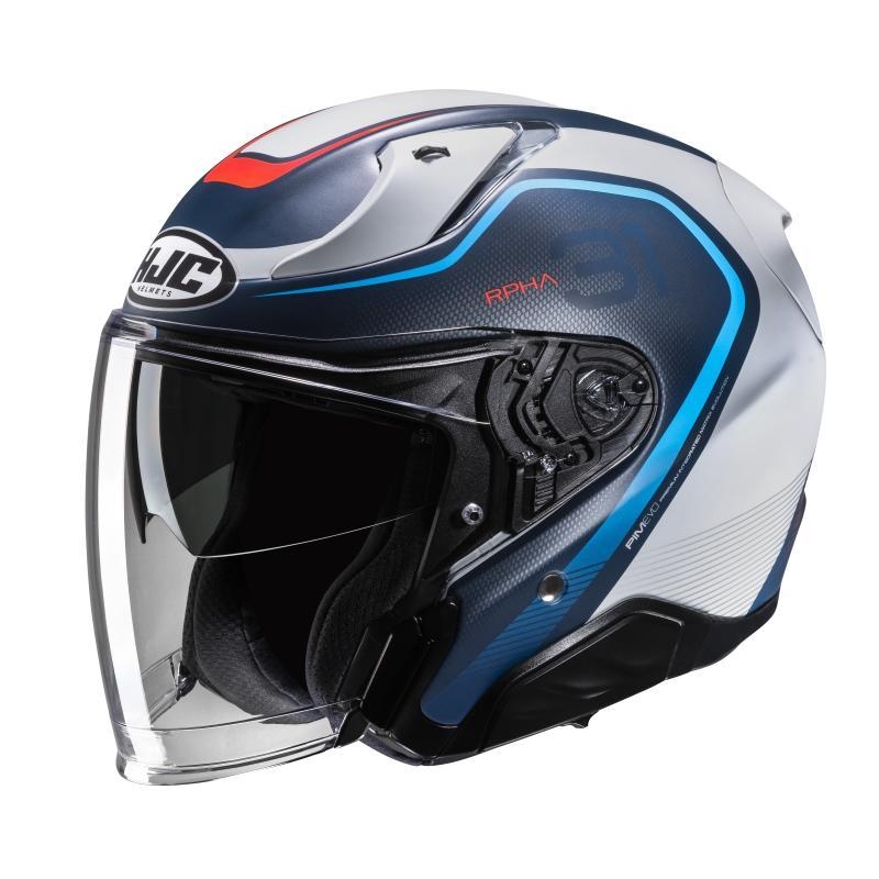 Casco Jet Hjc RPHA 31 KOUV Grigio Blu Opaco