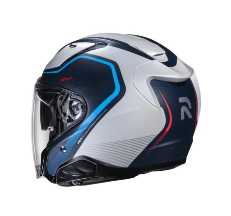 Casco Jet Hjc RPHA 31 KOUV Grigio Blu Opaco