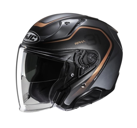 Casco Jet Hjc RPHA 31 KOUV Nero Oro Opaco