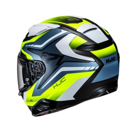 Casco Integrale Hjc F71 FES Giallo Blu Opaco