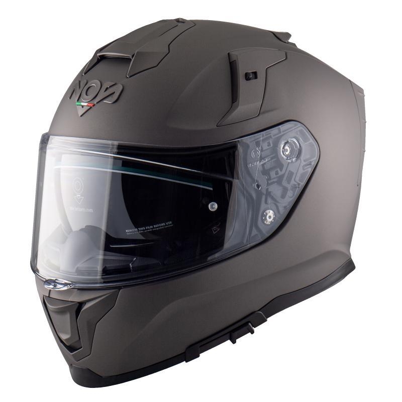 Casco Integrale Nos NS-10 FACE Titanio Opaco