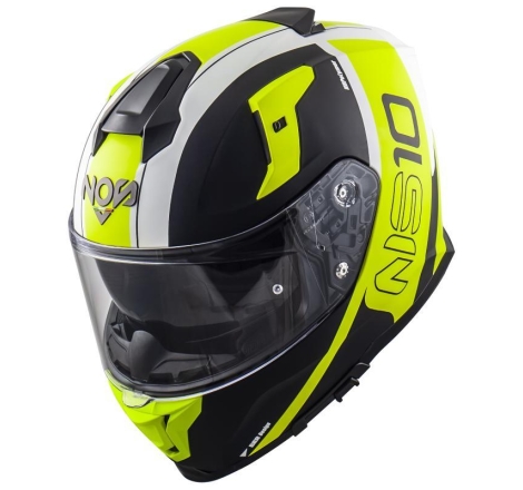 Casco Integrale Nos NS-10 FURY Giallo Nero Opaco