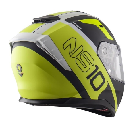Casco Integrale Nos NS-10 FURY Giallo Nero Opaco