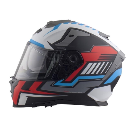Casco Integrale Nos NS-10 SONIC Blu RossoOpaco