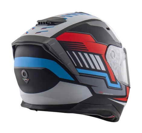 Casco Integrale Nos NS-10 SONIC Blu RossoOpaco