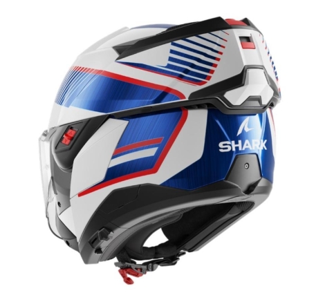 Casco Modulare Shark OXO SIKTER Bianco Cromo Blu