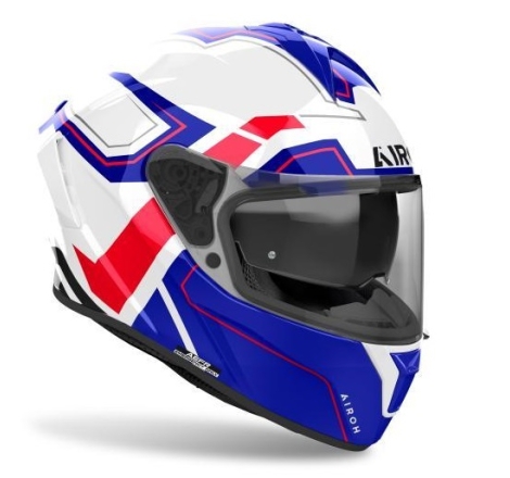 Casco Integrale Airoh Spark 2 DART Bianco Rosso Blu