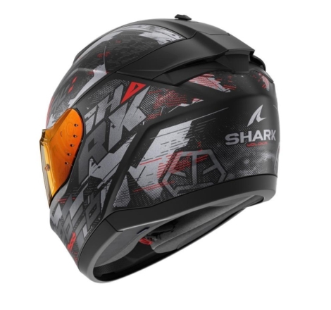 Casco integrale Shark RIDILL 2 MOLOKAI Nero Antracite Rosso Opaco