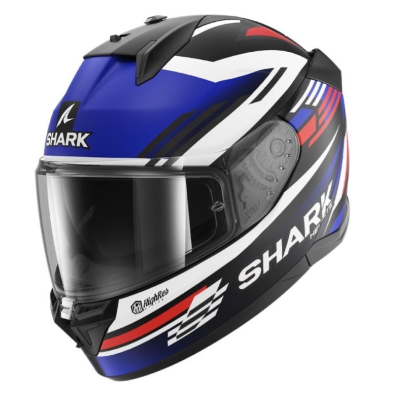 Casco Integrale Shark D-SKWAL 3 FIRSTLAP Nero Blu Rosso Opaco
