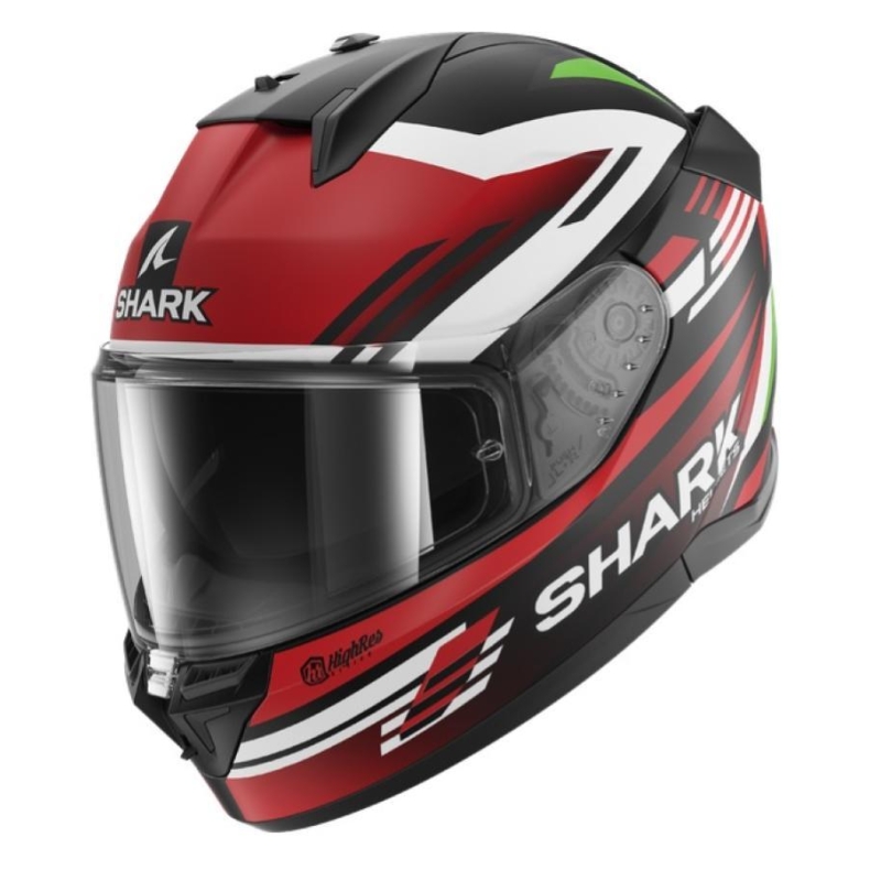Casco Integrale Shark D-SKWAL 3 FIRSTLAP Nero Rosso Verde Opaco
