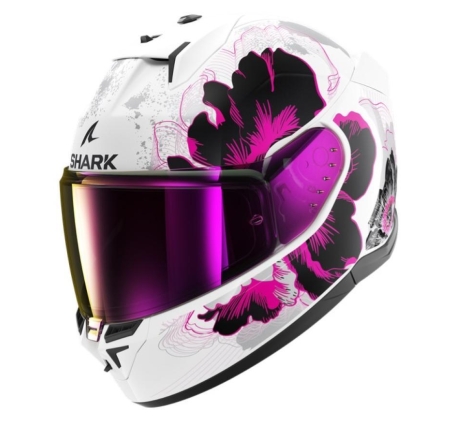 Casco Integrale Shark D-SKWAL 3 MAYFER Bianco Viola Antracite