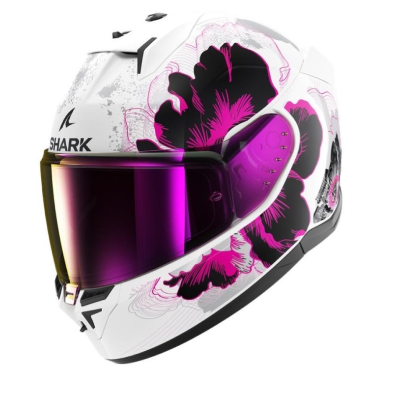 Casco Integrale Shark D-SKWAL 3 MAYFER Bianco Viola Antracite