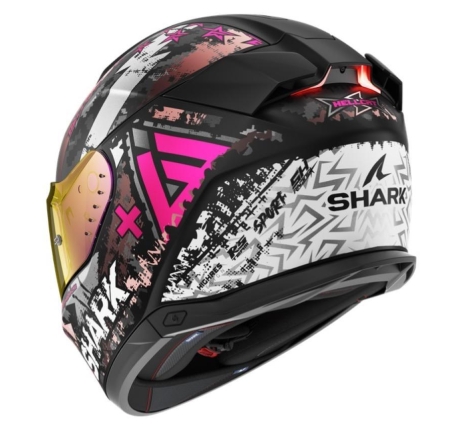 Casco Integrale Shark SKWAL I3 HELLCAT Nero Cromo Viola