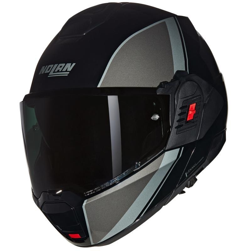 Casco Modulare Nolan N120-1 VERNICIATURA SPECIALE Nero Grigio Argento
