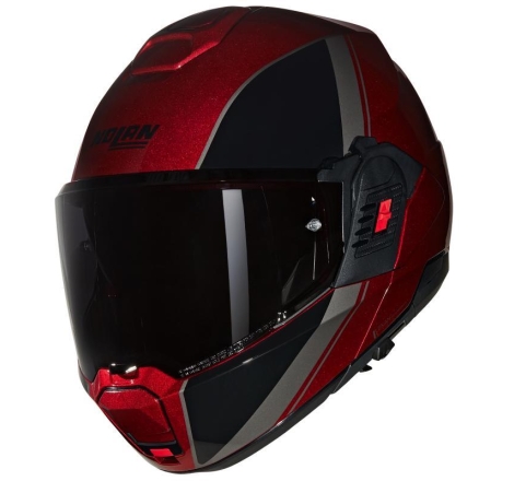 Casco Modulare Nolan N120-1 VERNICIATURA SPECIALE Rosso Viscerale Nero