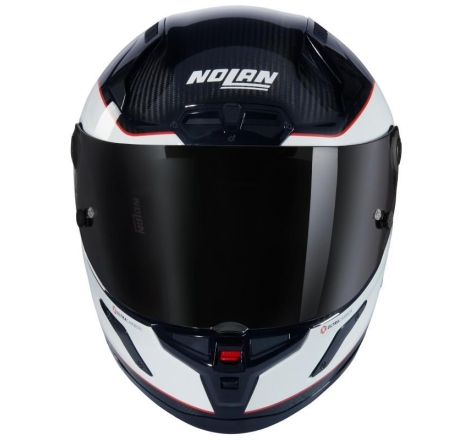 Casco Integrale Nolan X-804 RS ULTRA CARBON ASSO DI PICCHE Caerbonio Bianco Rosso
