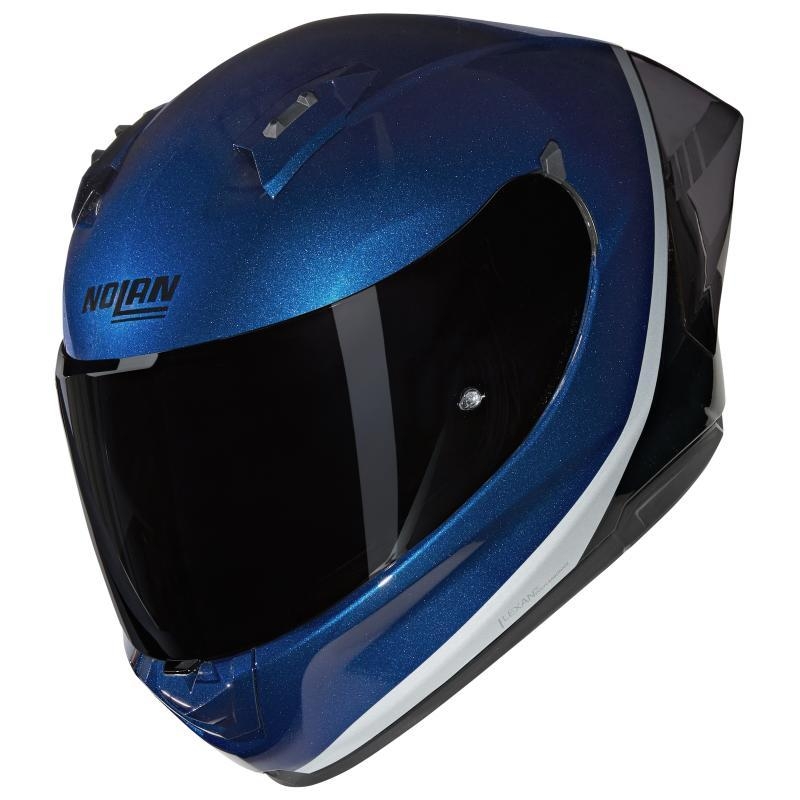 Casco Integrale Nolan N60-6 SPORT VERNICIATURA SPECIALE Blu Profondo Nero Argento