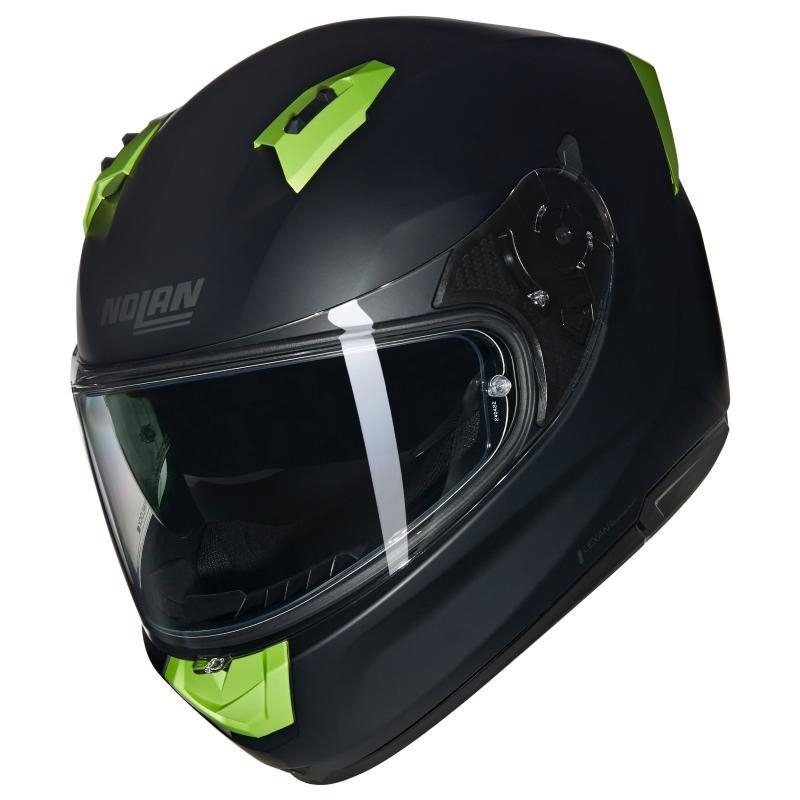 Casco Integrale Nolan N60-6 CLASSICO NOBILE Nero Verde Impulso Opaco