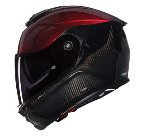 Casco Integrale Nolan X-903 ULTRA CARBON VERNICIATURA SPECIALE Carbonio Rosso Viscerale Nero