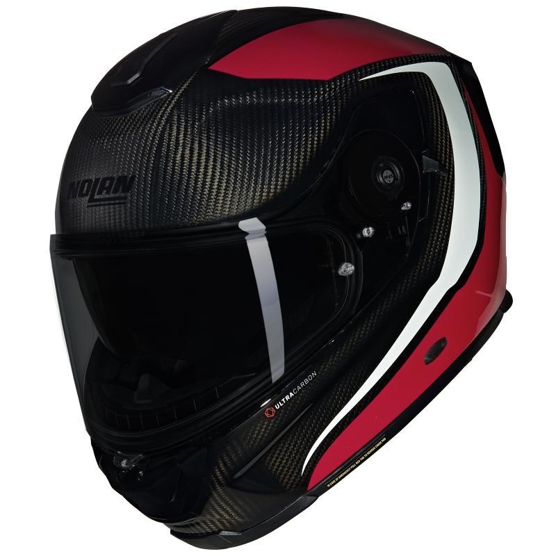 Casco Integrale Nolan X-903 ULTRA CARBON INTRIGO Carbonio Rosso Bianco
