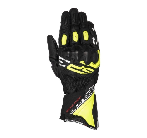 Guanti Moto Pelle Alpinestars SP-3 Nero Giallo Fluo Bianco