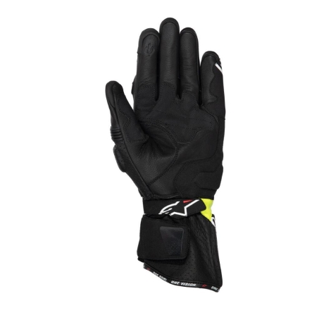 Guanti Moto Pelle Alpinestars SP-3 Nero Giallo Fluo Bianco