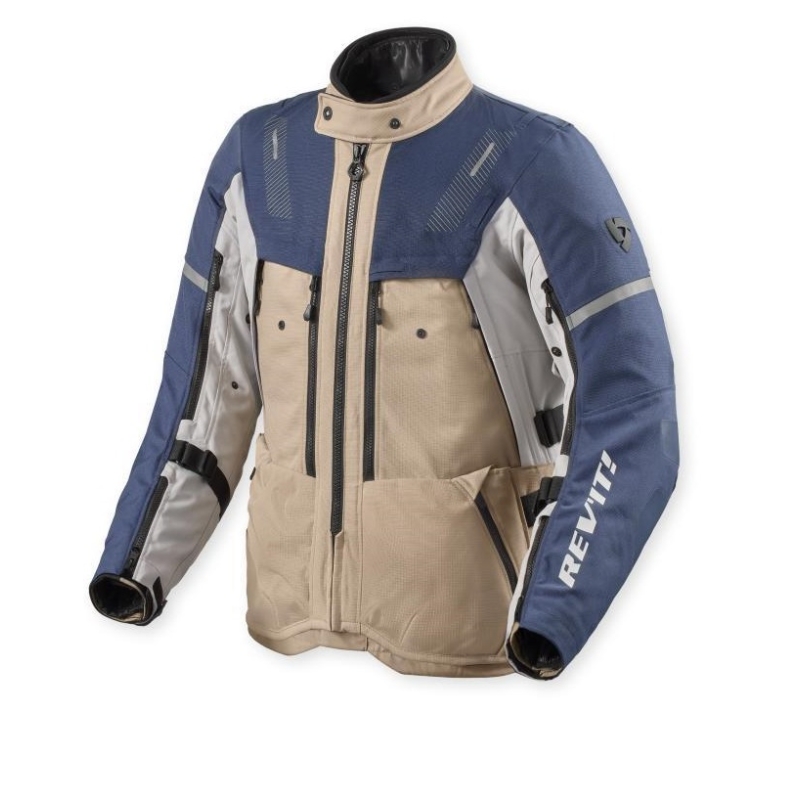 Giacca moto Rev'it Sand 5 H2O Triplo Strato Sabbia Blu