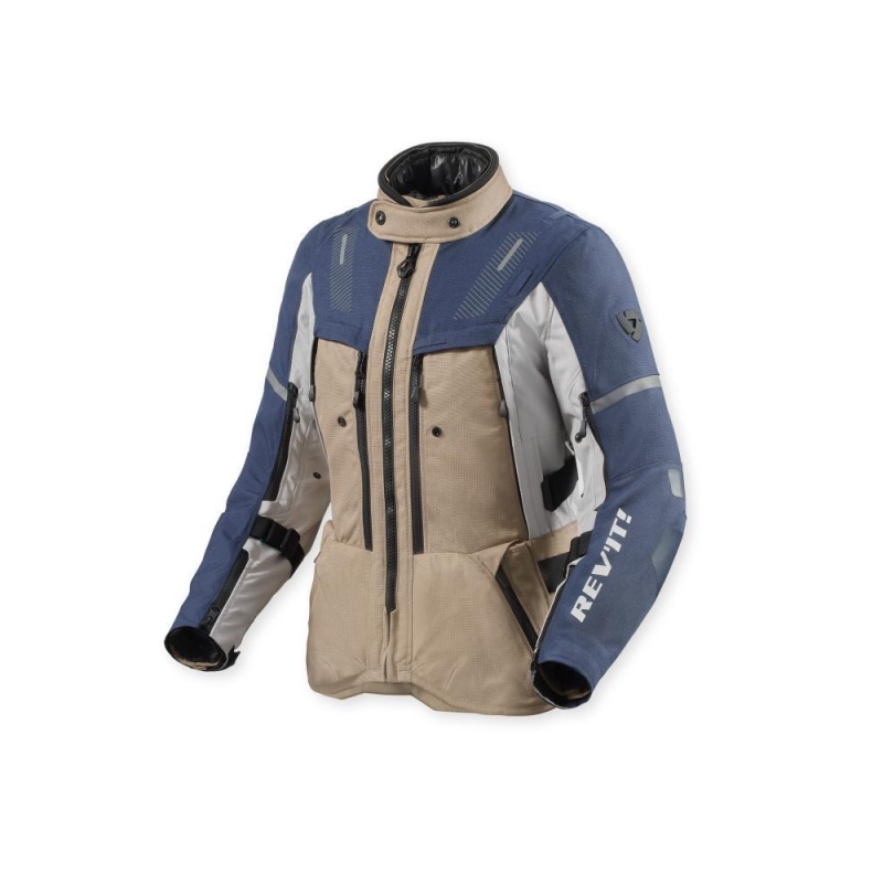 Giacca moto Rev'it Sand 5 H2O Triplo Strato Donna Sabbia Blu